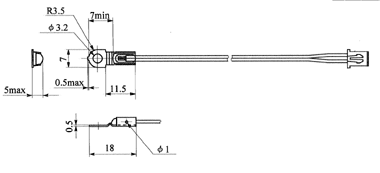 For surface temperature sensing