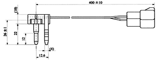 Evaporator temperature sensor for automotive air conditioner (Fin type)